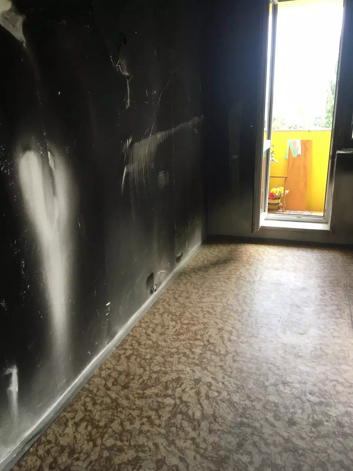 Vyklizení bytu po požáru