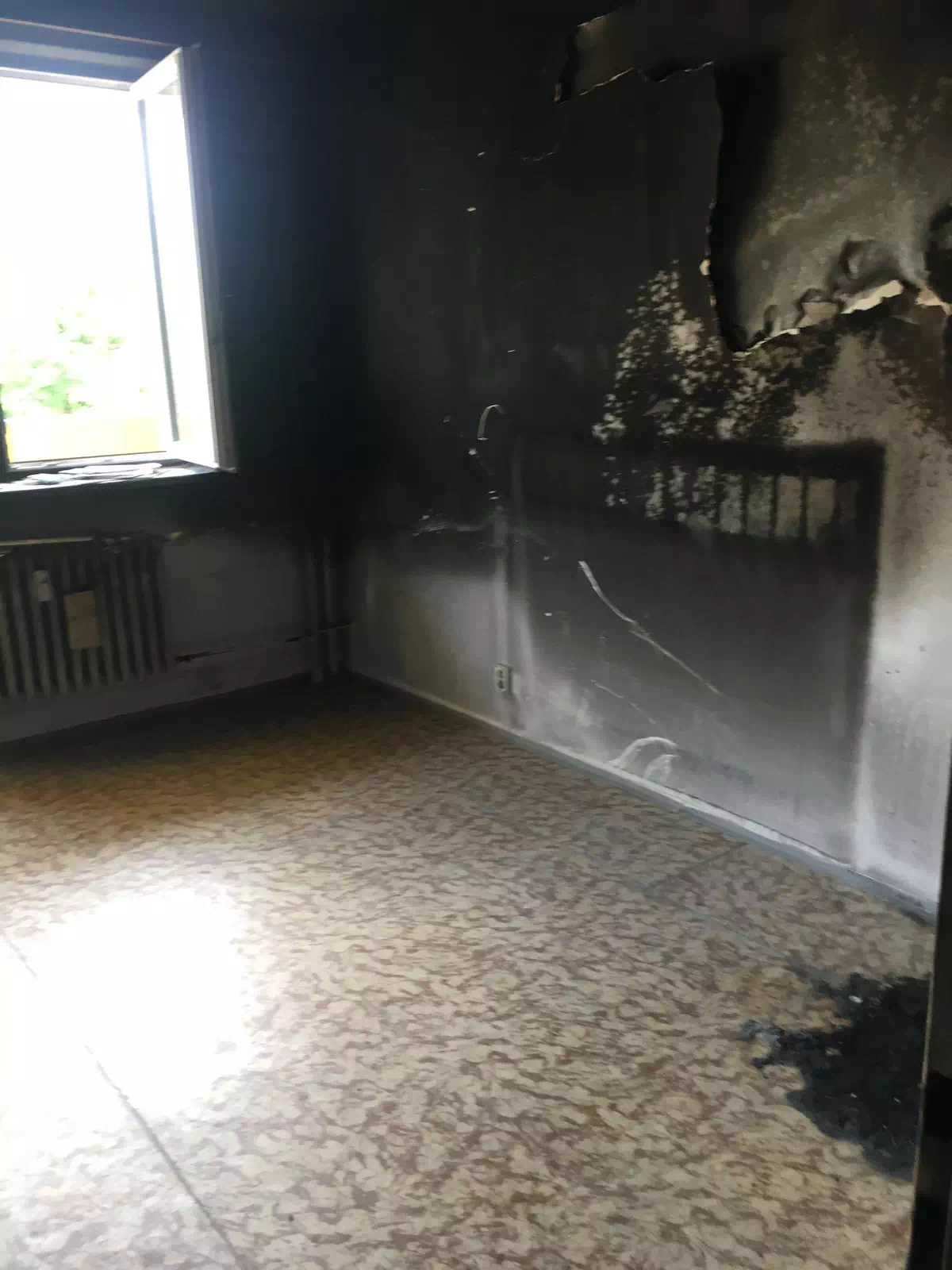 Vyklizení bytu po požáru